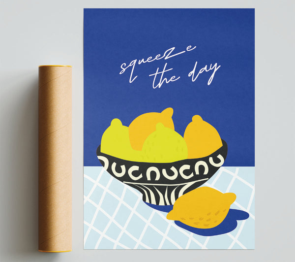 Squeeze The Day Lemons Giclee Print