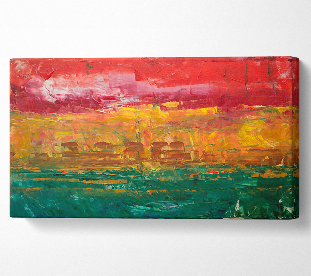  A Canvas Print of Crimson Horizon Dreams Canvas Wall Art