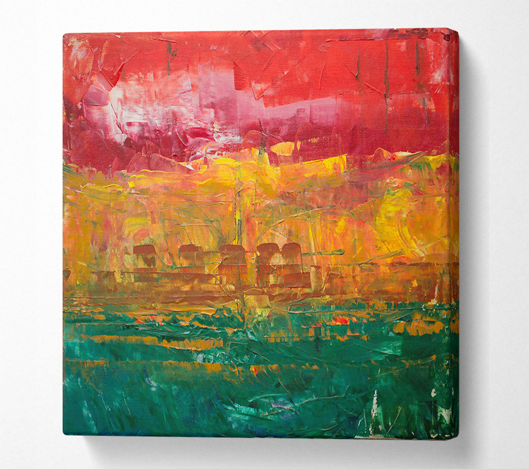  A Canvas Print of Crimson Horizon Dreams Canvas Wall Art