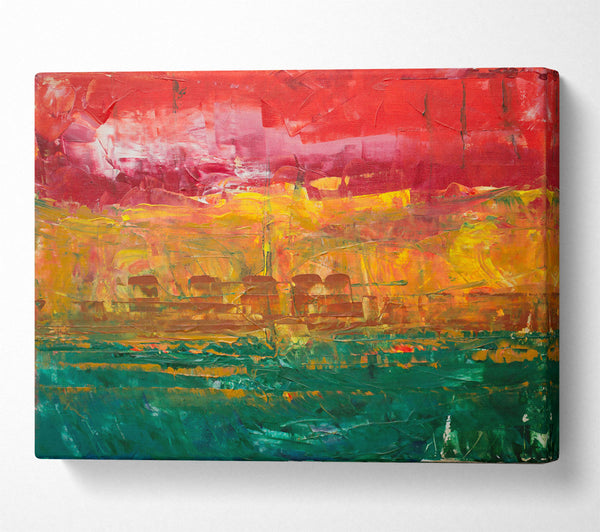  A Canvas Print of Crimson Horizon Dreams Canvas Wall Art