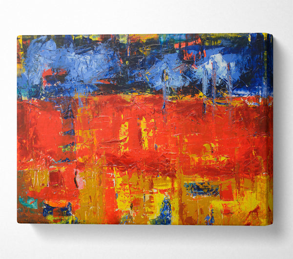  A Canvas Print of Crimson Abstract Dreamscape Canvas Print