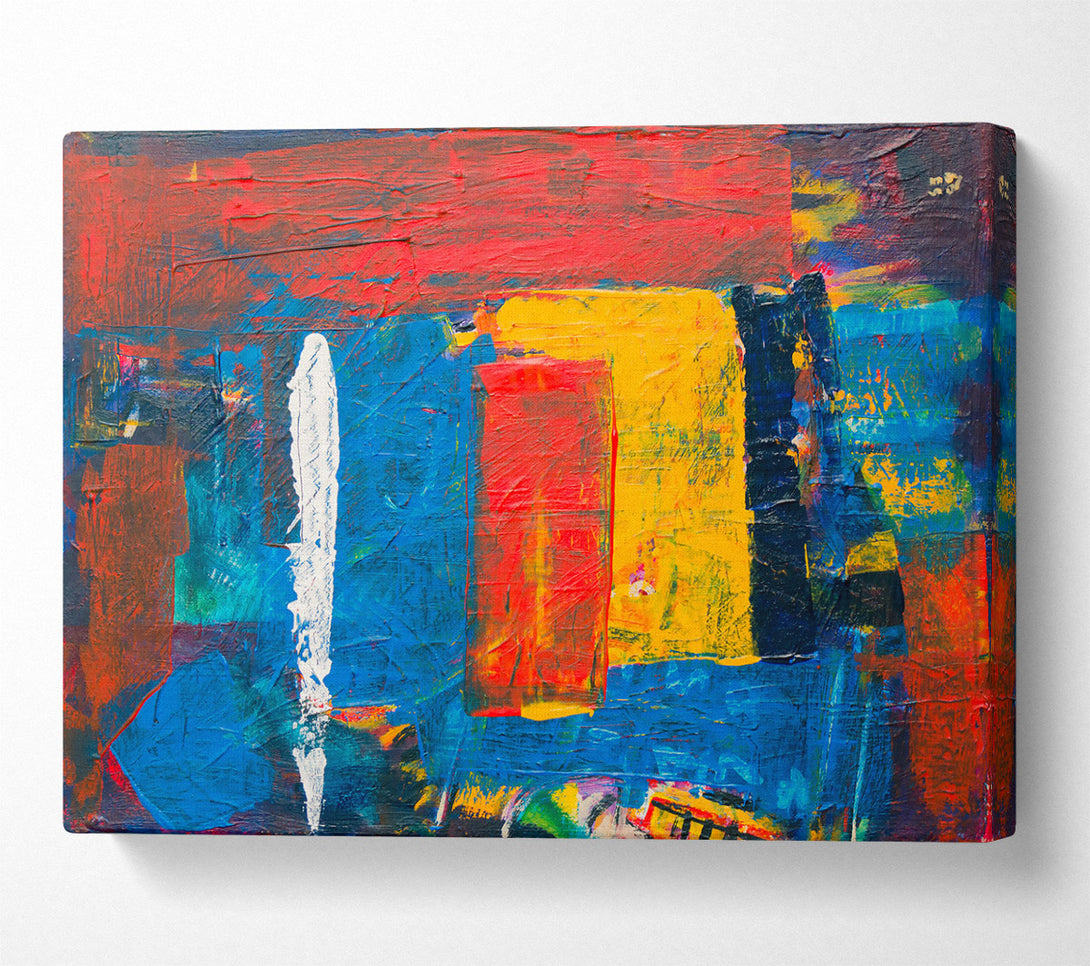  A Canvas Print of Blue Abstract Canvas Canvas Print