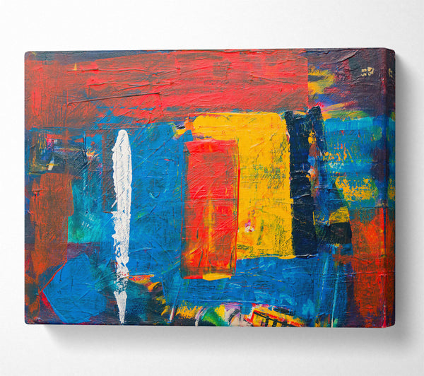  A Canvas Print of Blue Abstract Canvas Canvas Print