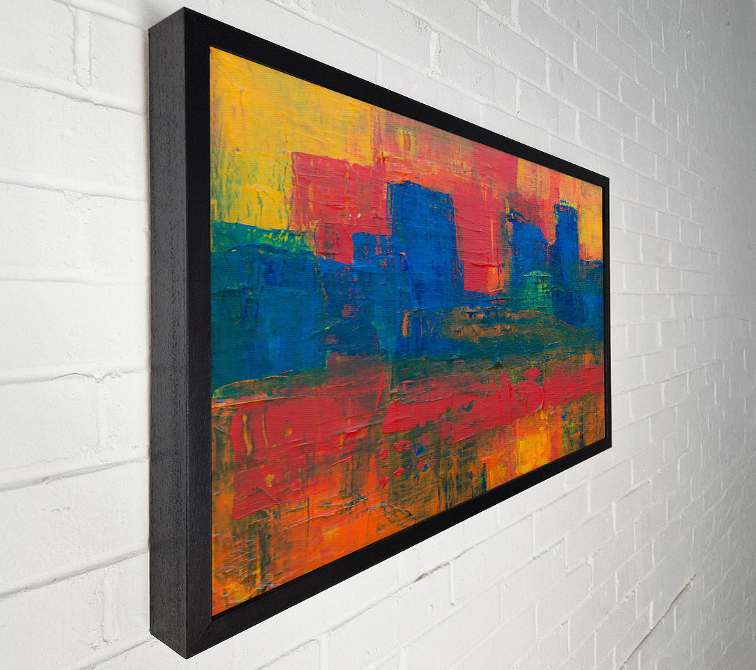  A Canvas Print of Blue And Red Horizon Canvas Print