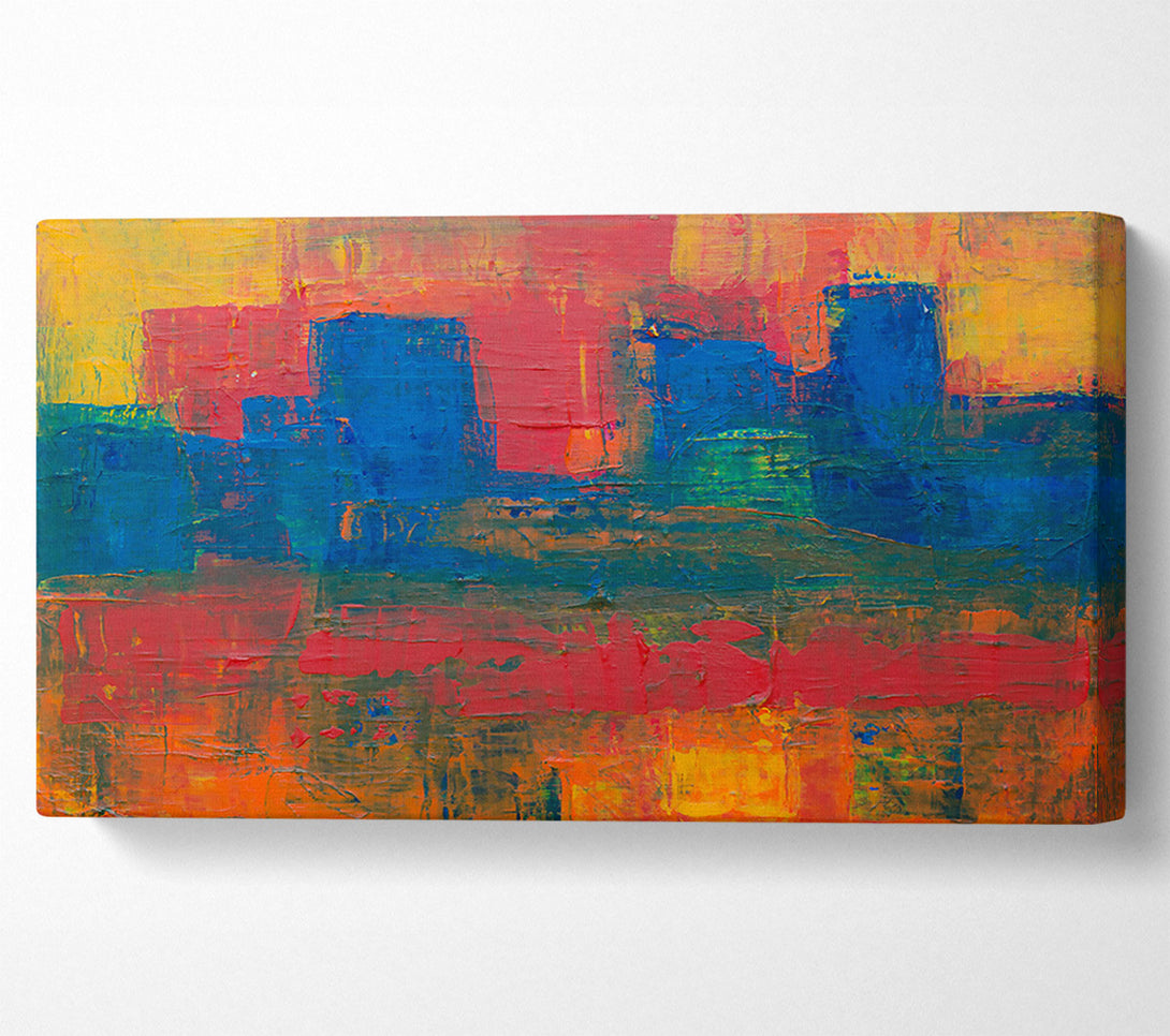  A Canvas Print of Blue And Red Horizon Canvas Print