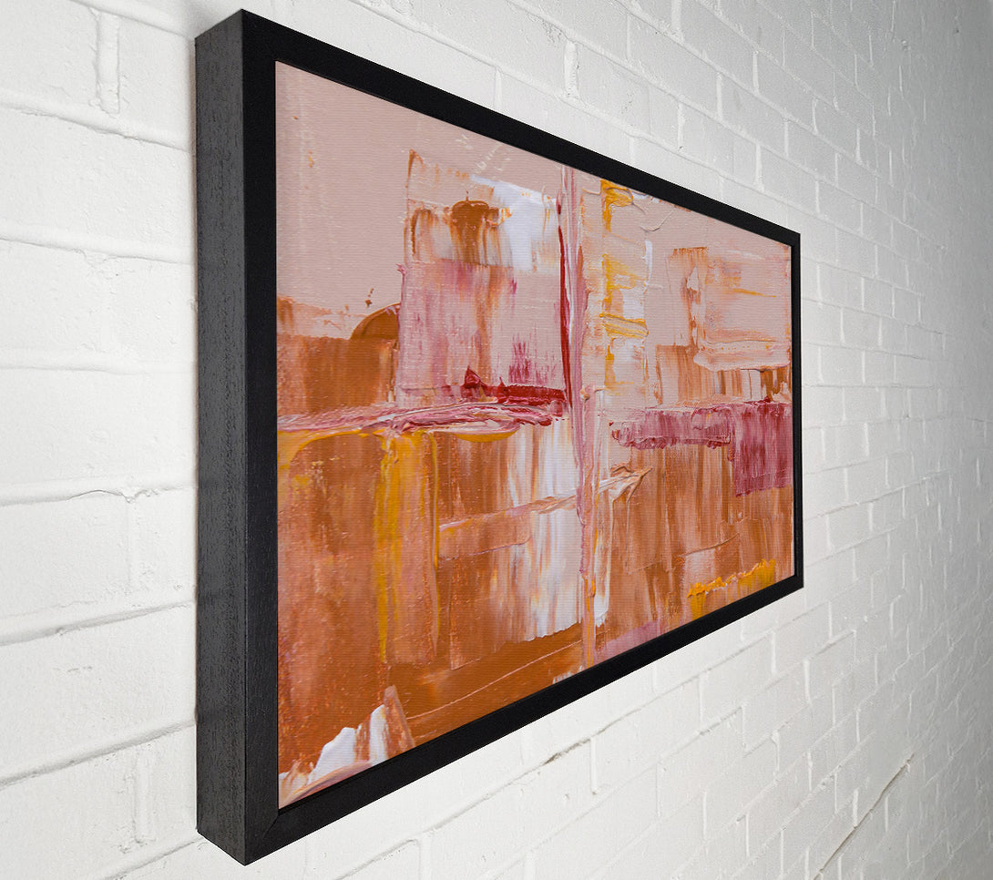  A Canvas Print of Peach And Pink Abstract Canvas Print