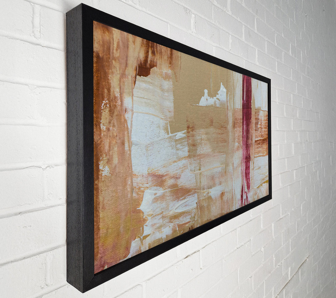  A Canvas Print of Crimson And Ivory Stripes Canvas Wall Art