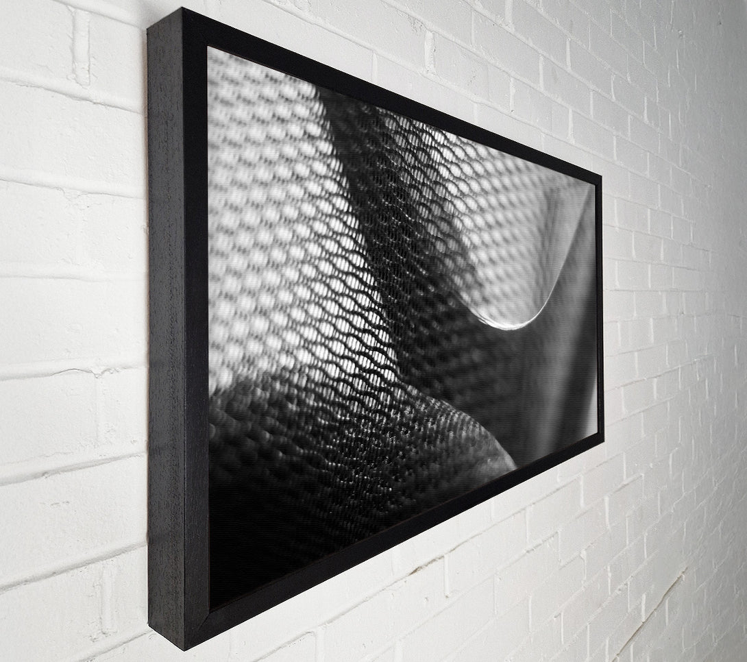  A Canvas Print of Silver Woven Texture Canvas Print