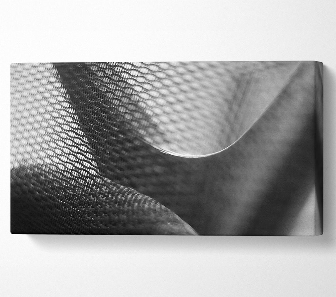  A Canvas Print of Silver Woven Texture Canvas Print
