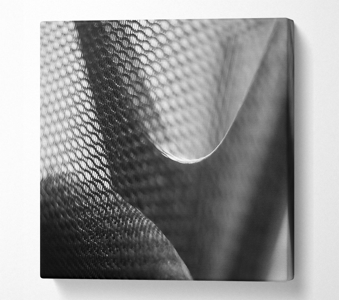  A Canvas Print of Silver Woven Texture Canvas Print