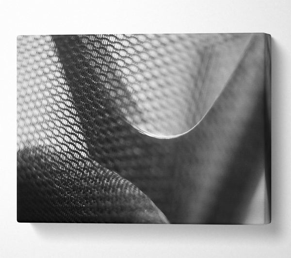  A Canvas Print of Silver Woven Texture Canvas Print
