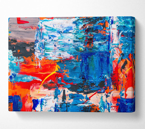  A Canvas Print of Blue Abstract Symphony Canvas Art