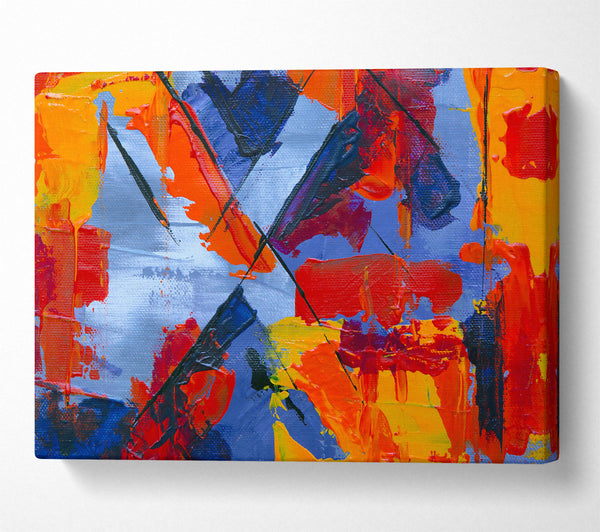  A Canvas Print of The Blue Abstract Canvas Art