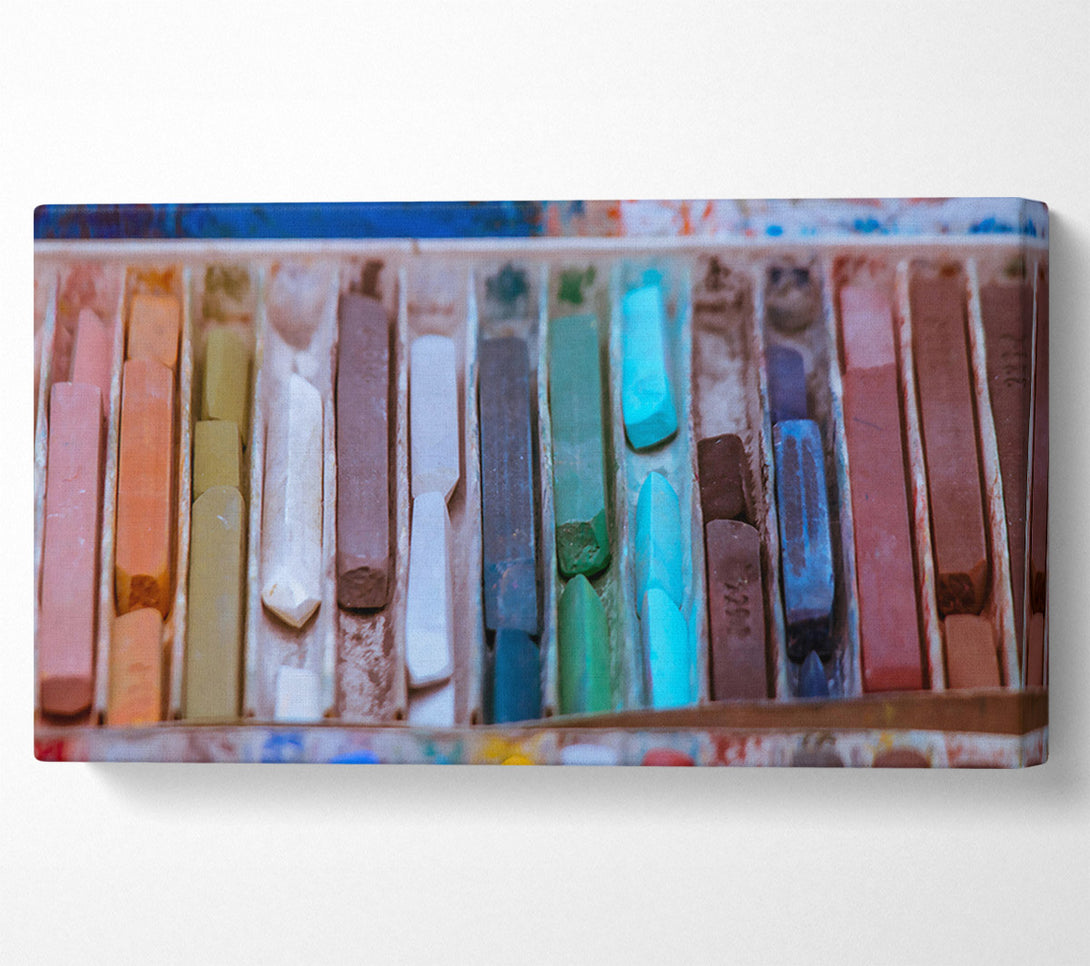  A Canvas Print of Blue Hues Of Creativity Canvas Print