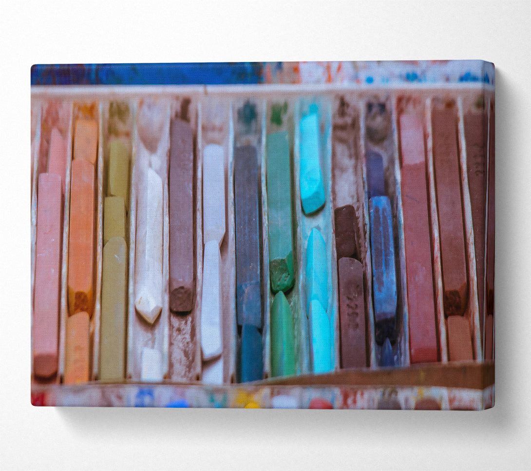  A Canvas Print of Blue Hues Of Creativity Canvas Print