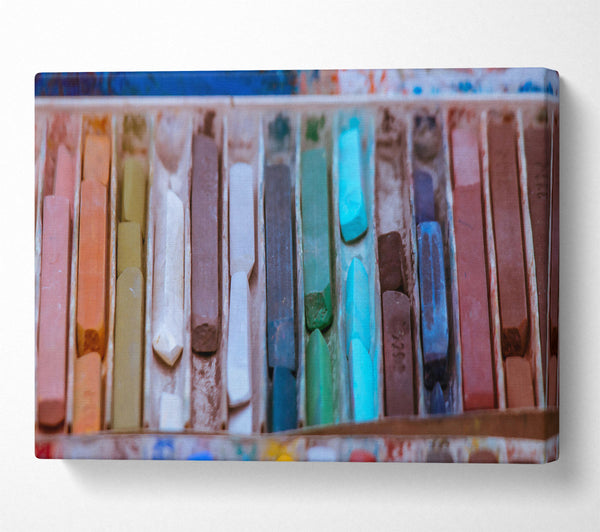  A Canvas Print of Blue Hues Of Creativity Canvas Print