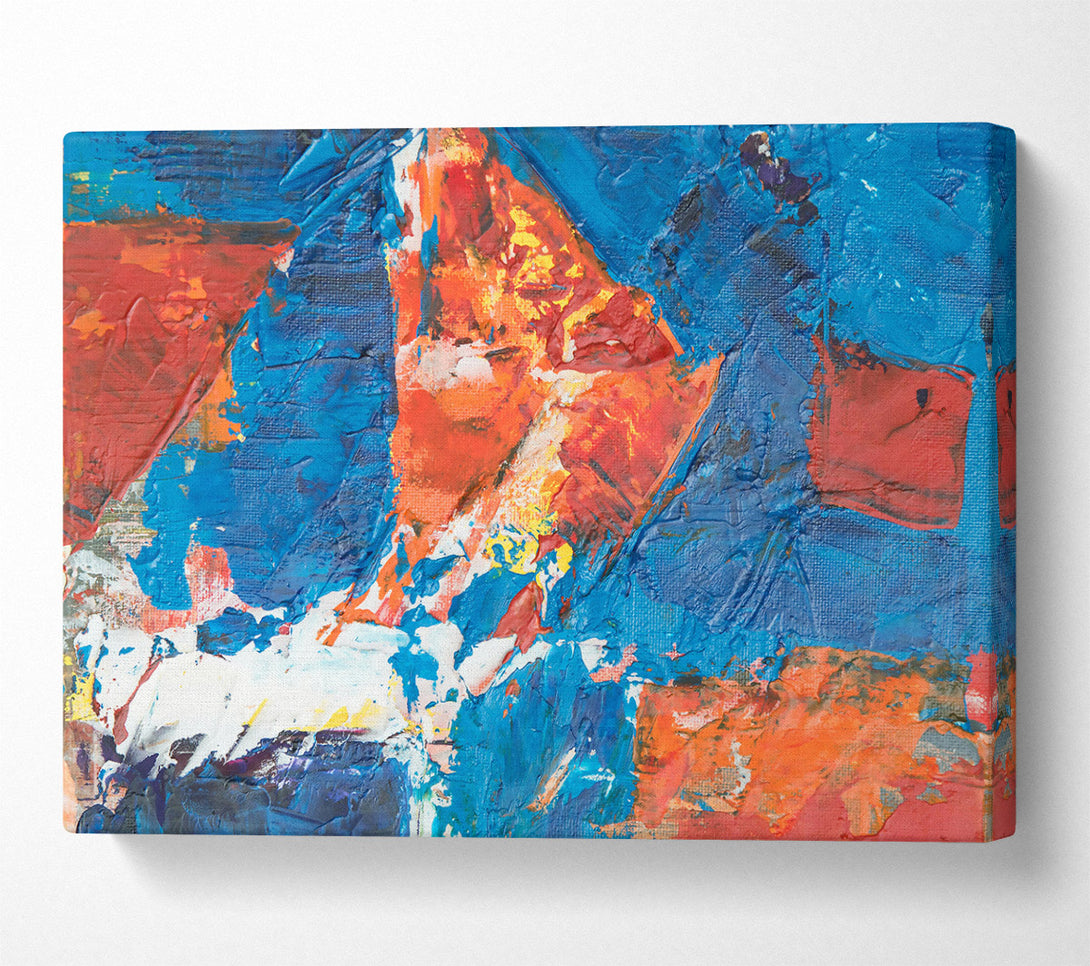  A Canvas Print of Blue Abstract Landscape Canvas Wall Art
