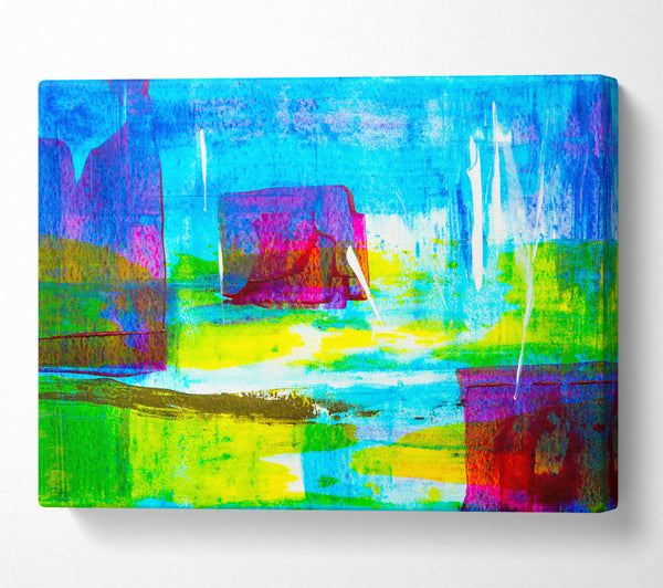  A Canvas Print of Blue Abstract Dreamscape Canvas Art