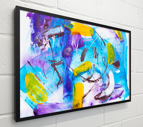 Azure Yellow Strokes
