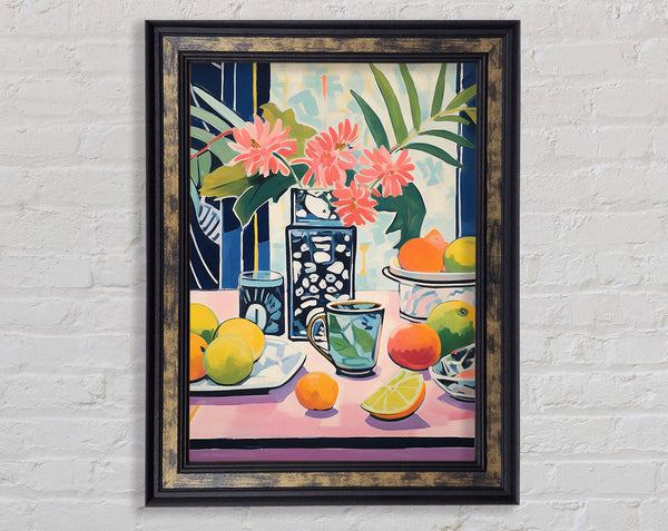 Still Life Tea Table Framed Print