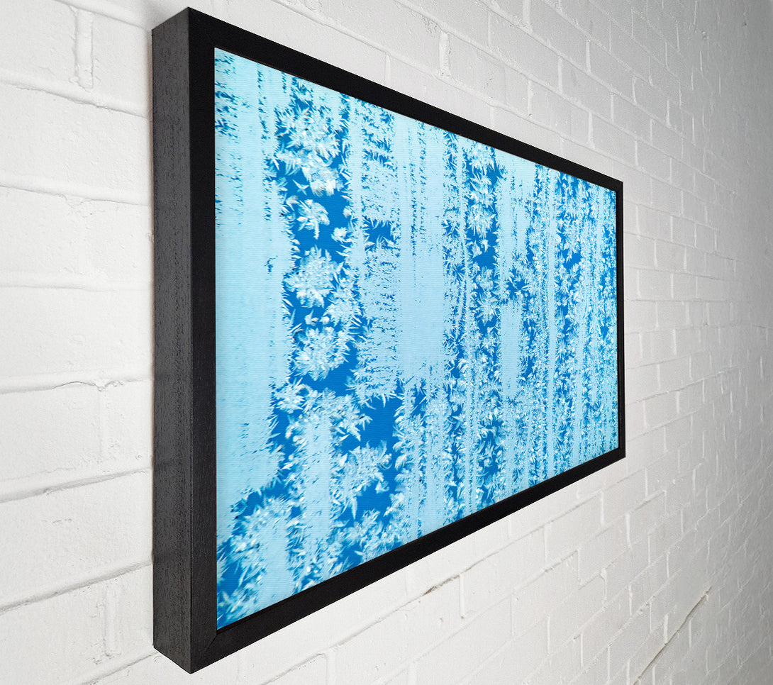  A Canvas Print of Azure Frost Patterns Canvas Wall Art