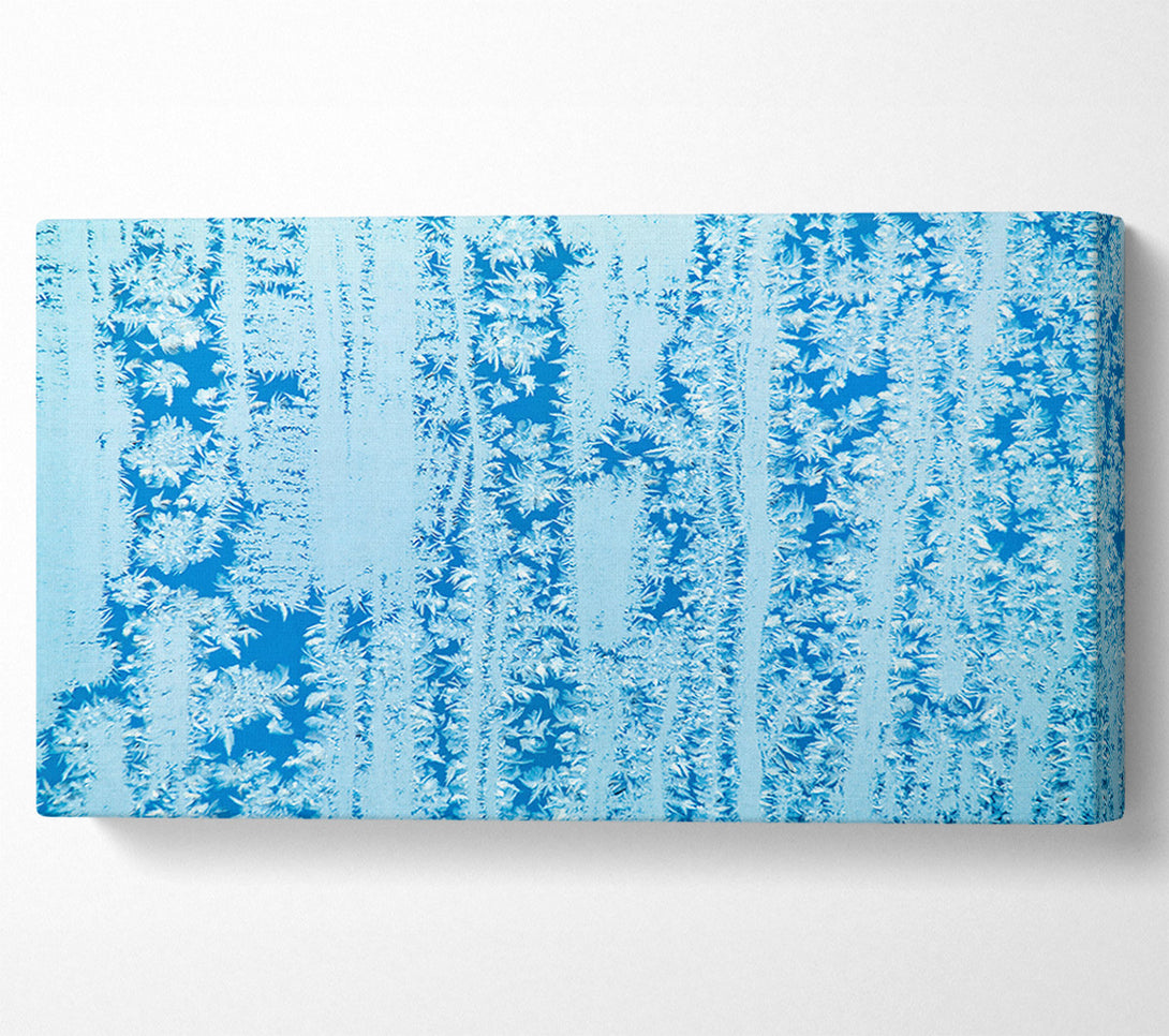  A Canvas Print of Azure Frost Patterns Canvas Wall Art