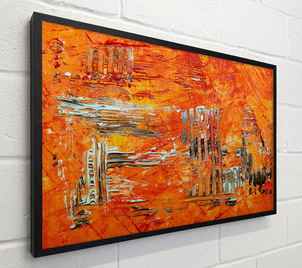 Orange Abstract Cityscape
