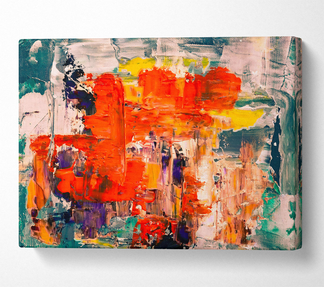  A Canvas Print of Crimson Abstract Dreams Canvas Print
