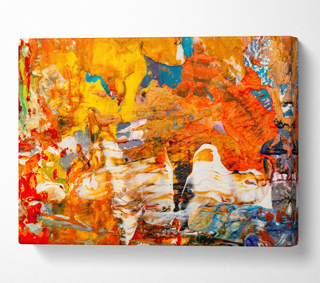  A Canvas Print of Orange Abstract Dreamscape Canvas Art
