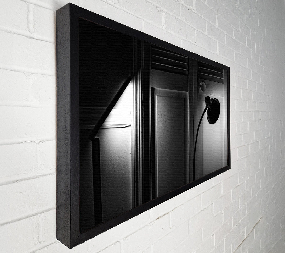  A Canvas Print of Black Light In The Doorway Canvas Print