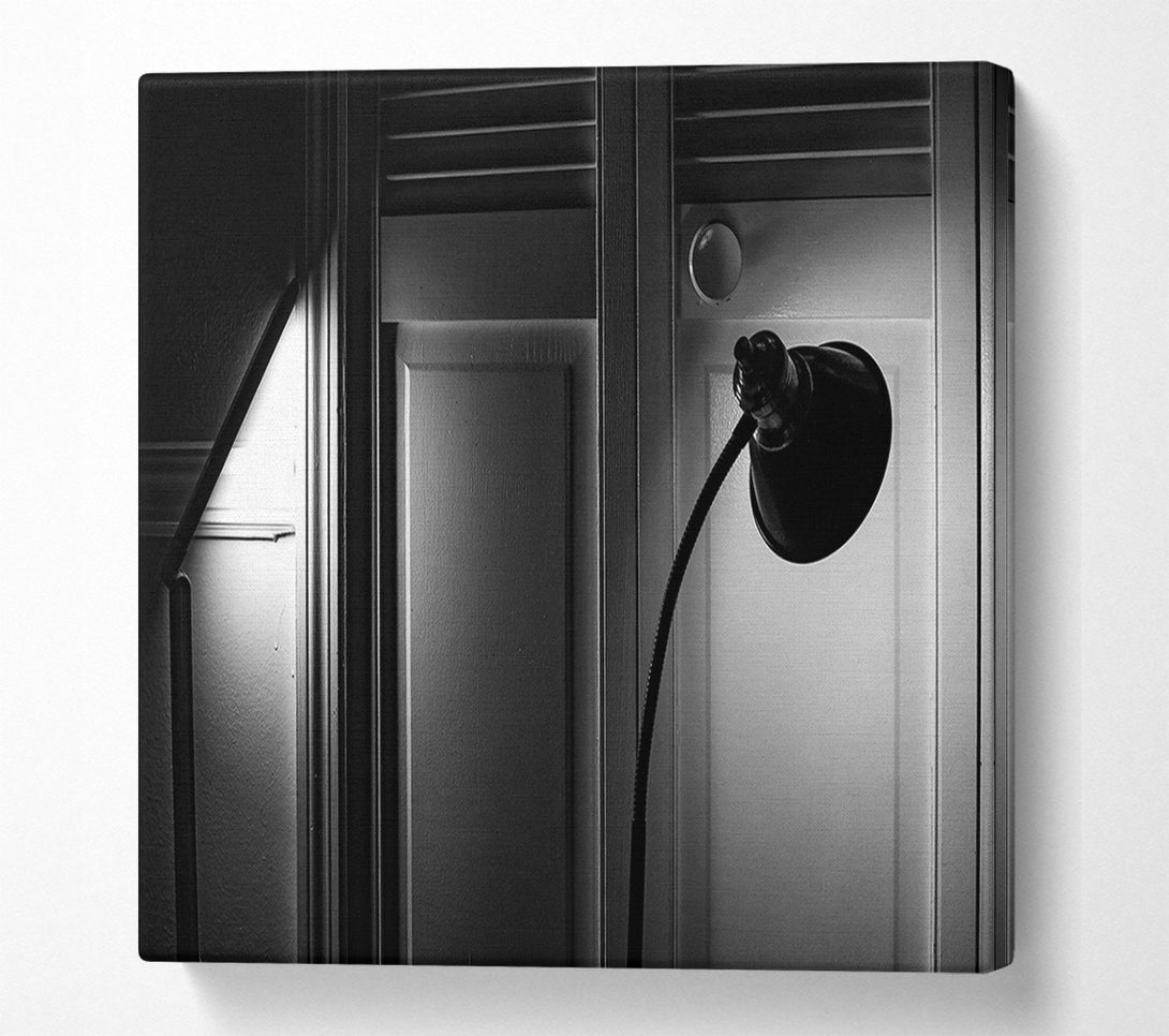  A Canvas Print of Black Light In The Doorway Canvas Print