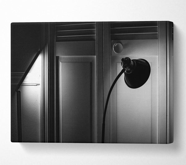  A Canvas Print of Black Light In The Doorway Canvas Print