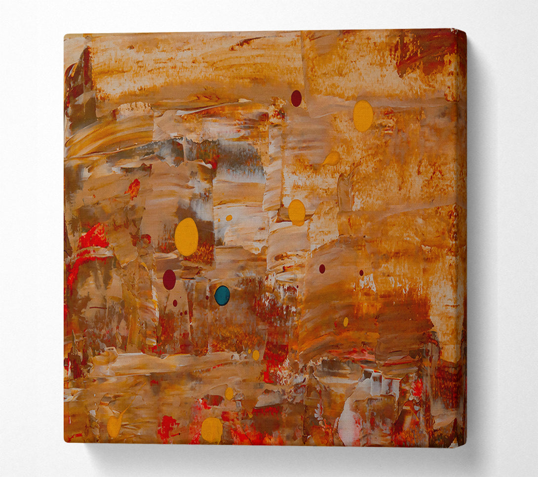 A Canvas Print of Golden Brushstrokes Dreamscape Canvas Print