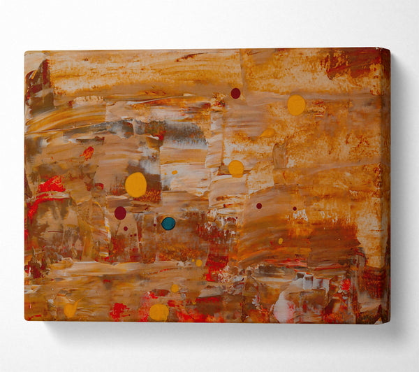  A Canvas Print of Golden Brushstrokes Dreamscape Canvas Print