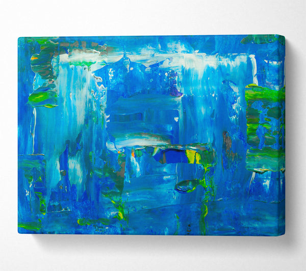  A Canvas Print of Azure Abstract Dreams Canvas Art