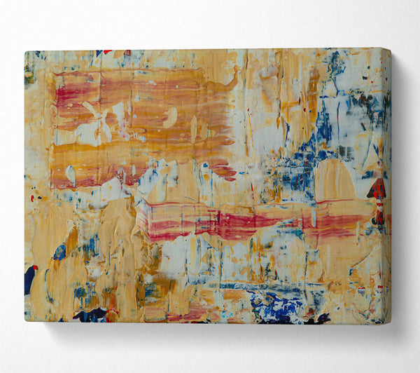  A Canvas Print of Golden Abstract Expressionism Canvas Print