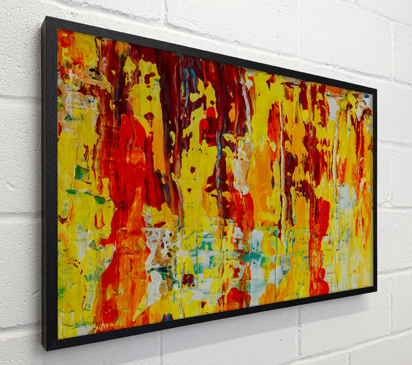 Yellow And Crimson Drips