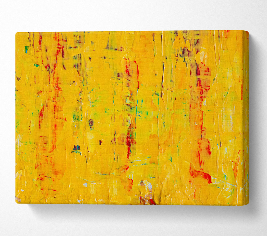  A Canvas Print of Golden Abstract Strokes Canvas Art