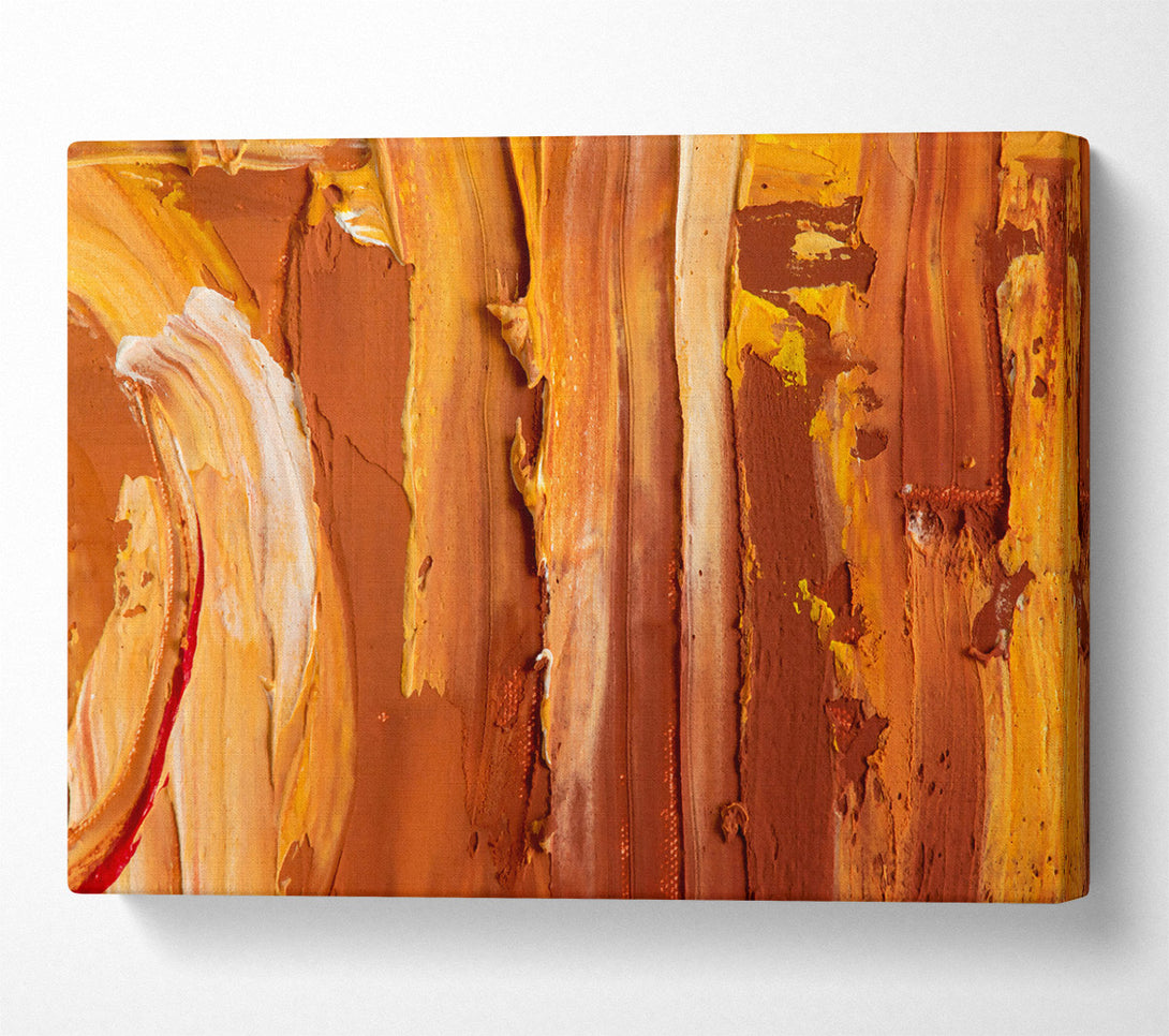  A Canvas Print of Burnt Orange Abstract Canvas Wall Art