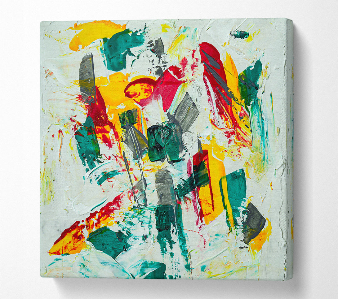  A Canvas Print of Emerald Abstract Flow Canvas Print