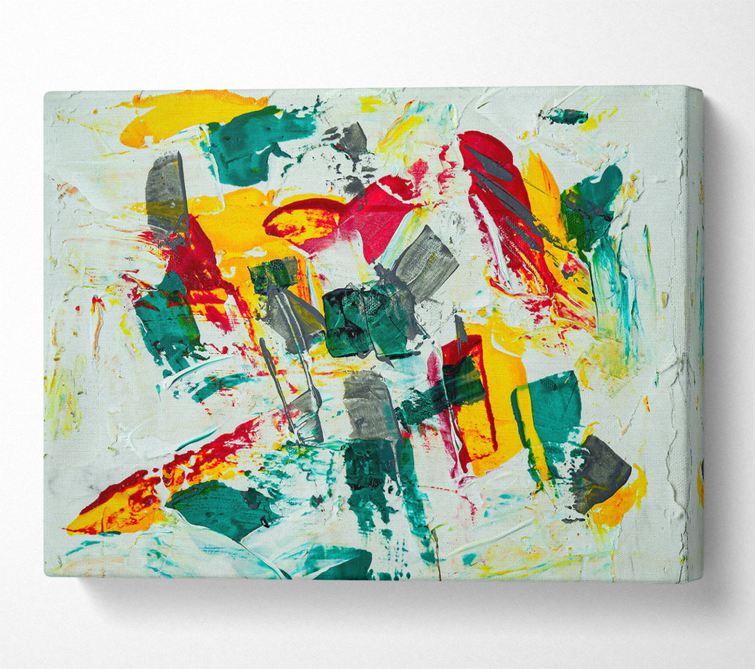  A Canvas Print of Emerald Abstract Flow Canvas Print