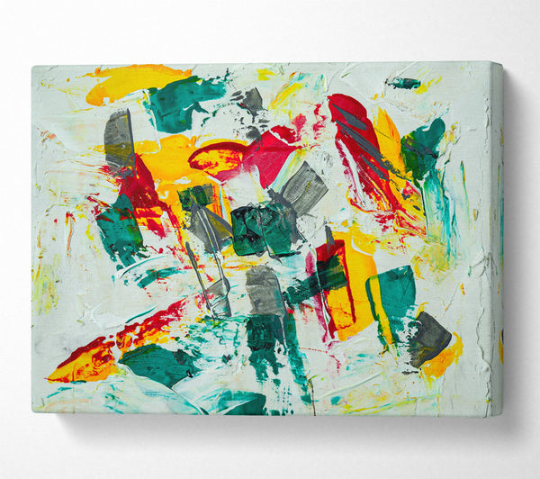  A Canvas Print of Emerald Abstract Flow Canvas Print