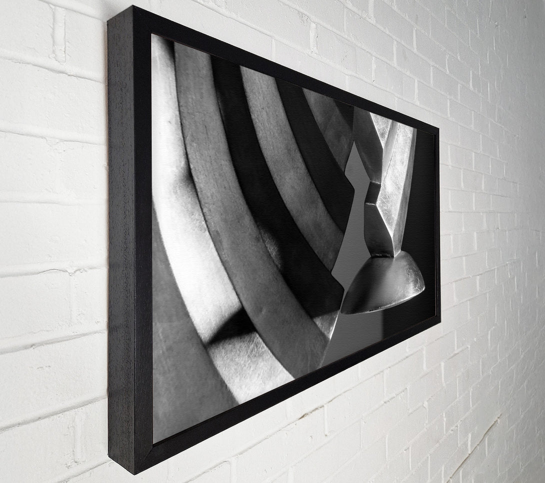  A Canvas Print of Silver Light Geometry Canvas Art