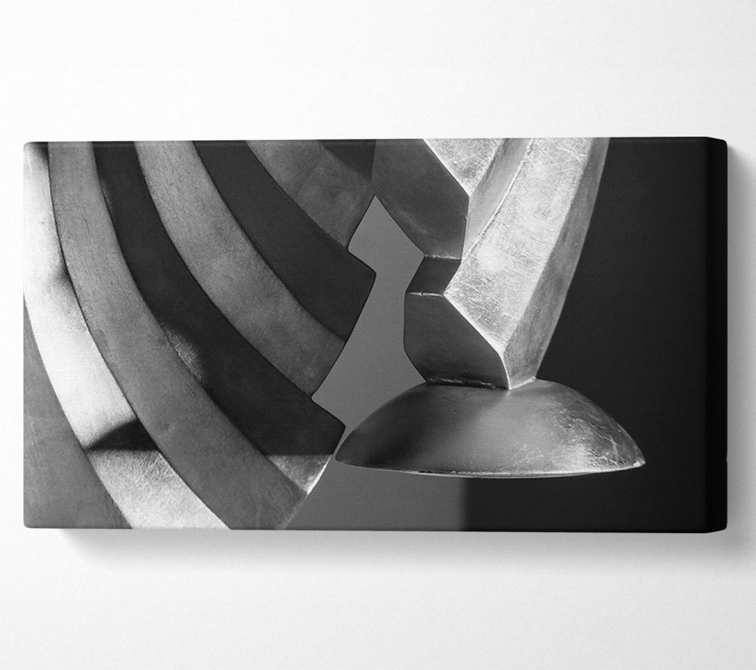  A Canvas Print of Silver Light Geometry Canvas Art