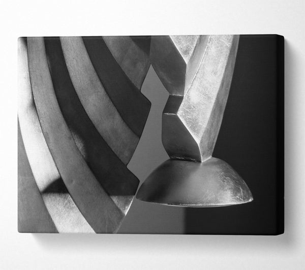  A Canvas Print of Silver Light Geometry Canvas Art