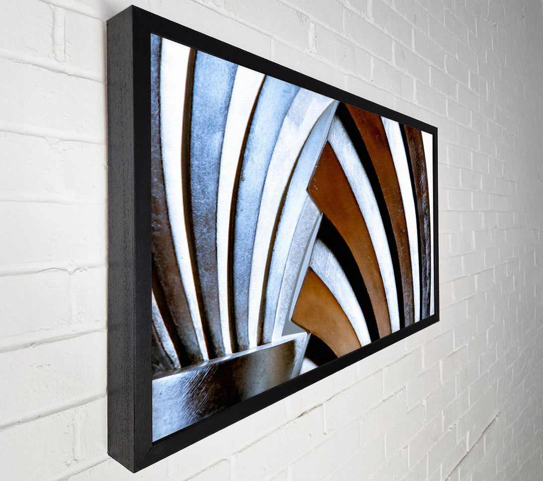  A Canvas Print of Silver Arched Reflections. Canvas Wall Art