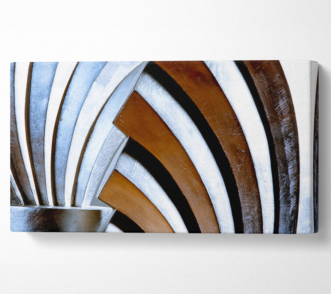  A Canvas Print of Silver Arched Reflections. Canvas Wall Art