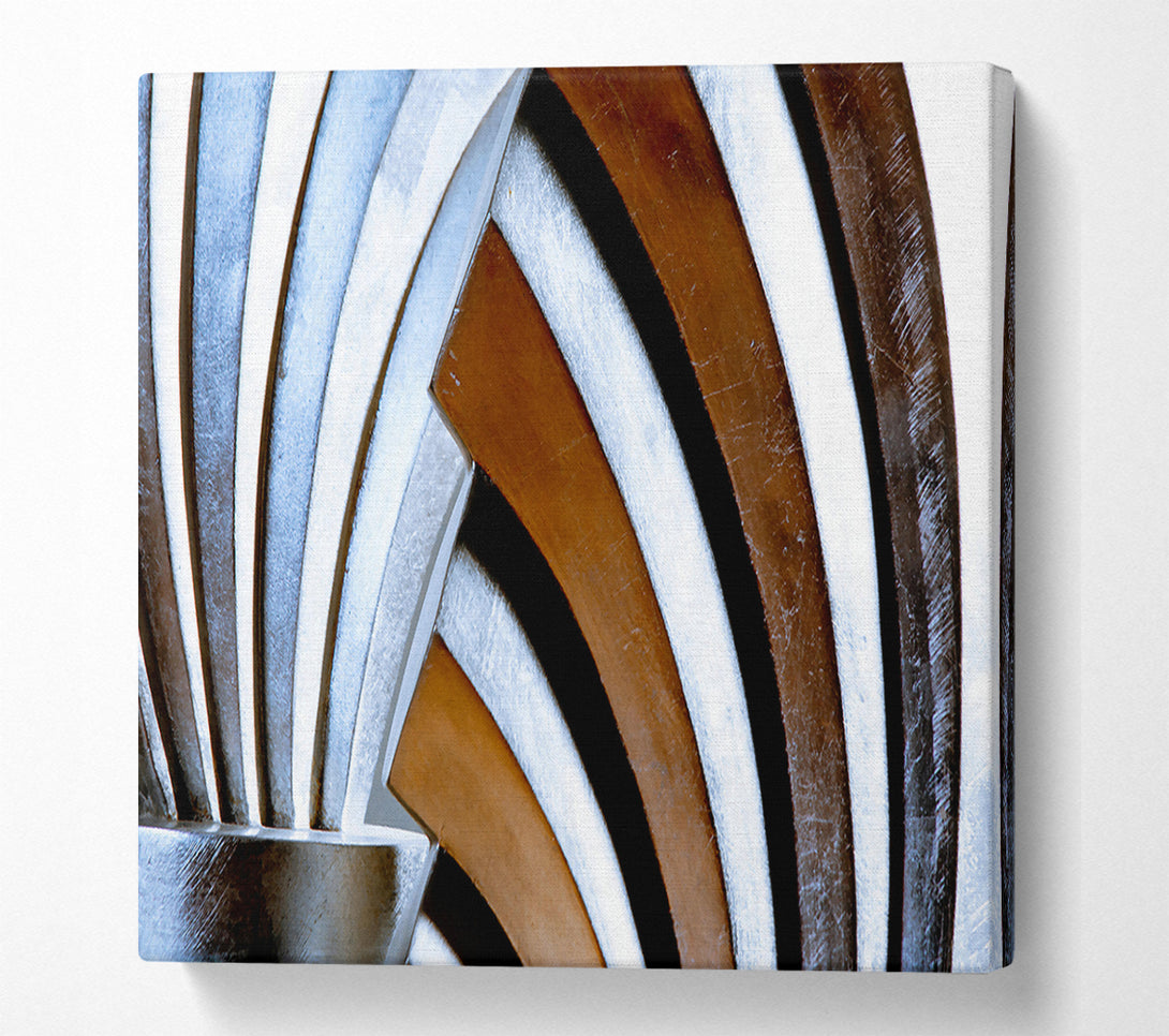  A Canvas Print of Silver Arched Reflections. Canvas Wall Art