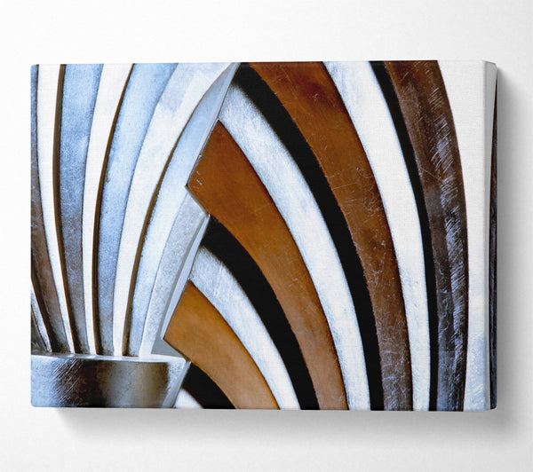  A Canvas Print of Silver Arched Reflections. Canvas Wall Art