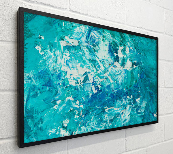 Turquoise Abstract Expressionism.